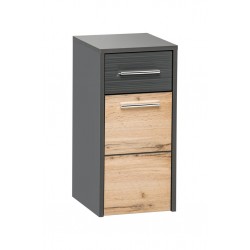 Vonios spintelė IBIZA-810 pakabinama (Antracite/Oak)
